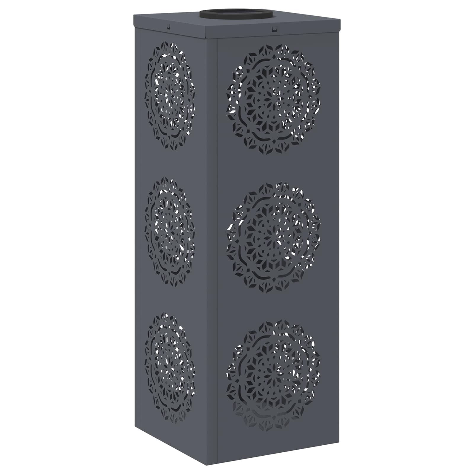 Ηλιακό LED Φως Δρόμου 2 pcs Ανθρακί Κρύο Ρολαρισμένο Χάλυβα - Pakobazaar