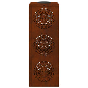 Ηλιακό LED Φως Δρόμου 2 pcs Σκ rusty Ατσάλι Σκληρυθέν στον Αέρα - Pakobazaar
