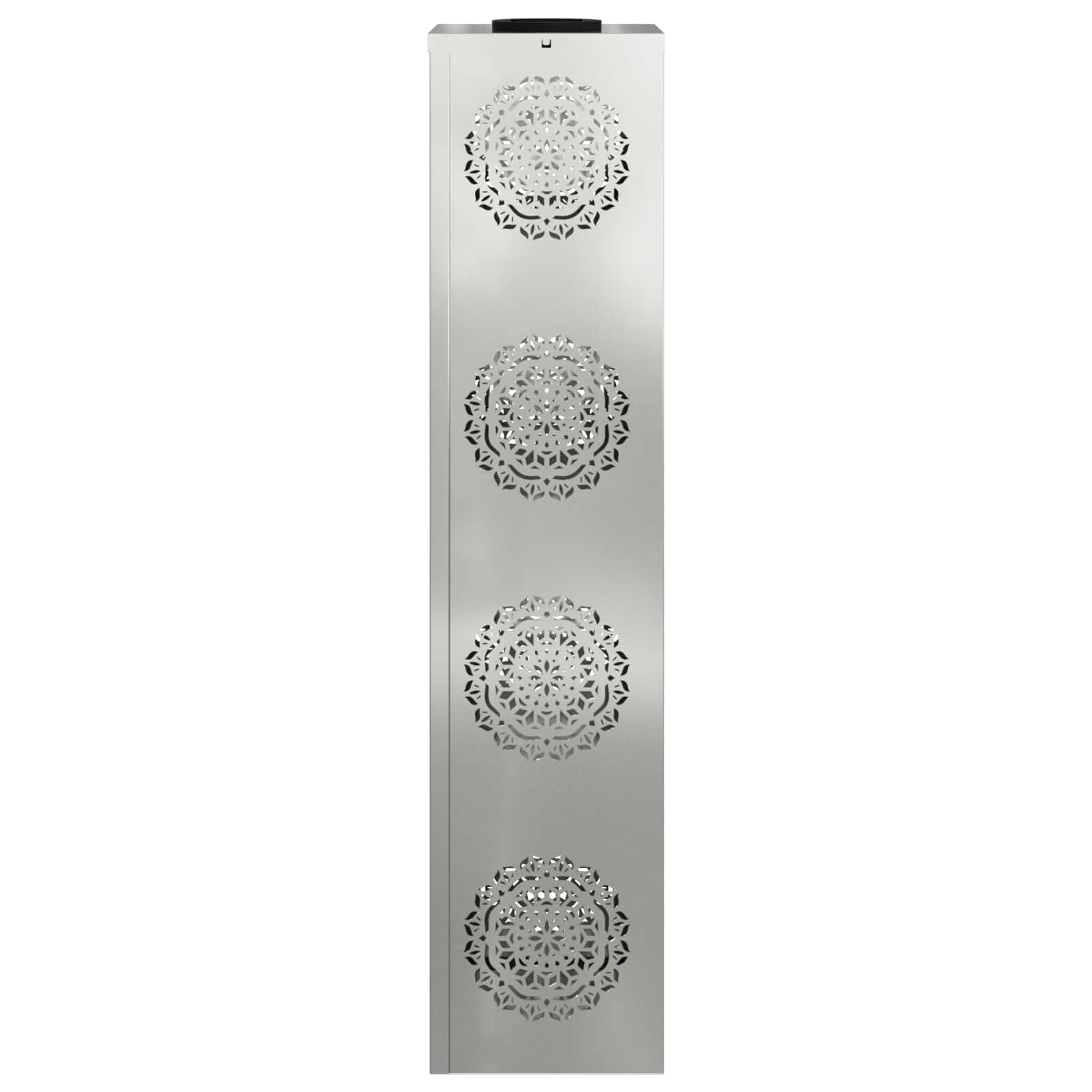 Ηλιακό LED Φως Δρόμου 2 pcs Ασημί Γαλβανισμένο Χάλυβα - Pakobazaar