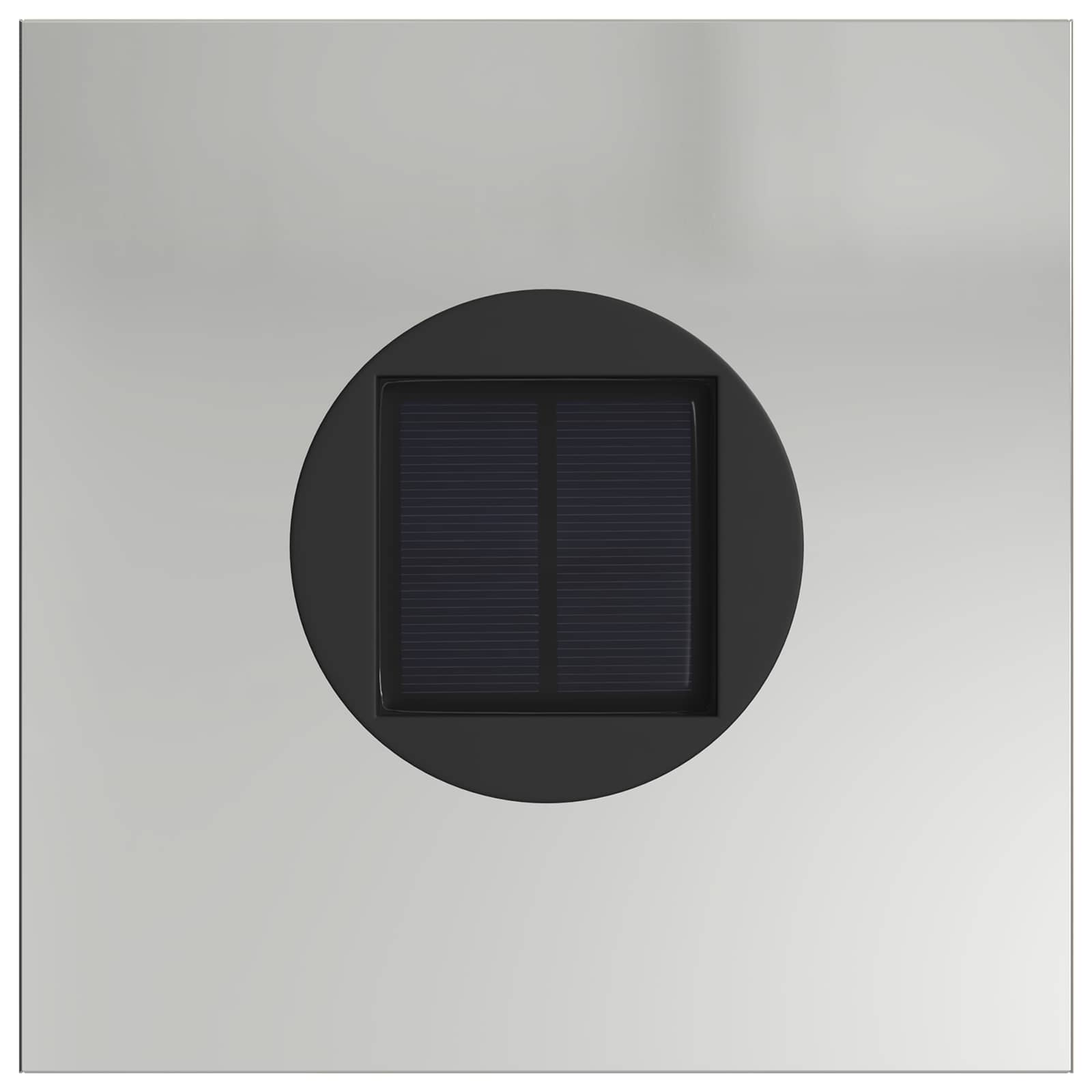 Ηλιακό LED Φως Δρόμου 2 pcs Ασημί Γαλβανισμένο Χάλυβα - Pakobazaar