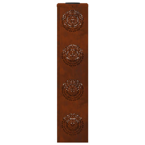 Ηλιακό LED Φως Δρόμου 2 pcs Σκ rusty Ατσάλι Σκληρυθέν στον Αέρα - Pakobazaar