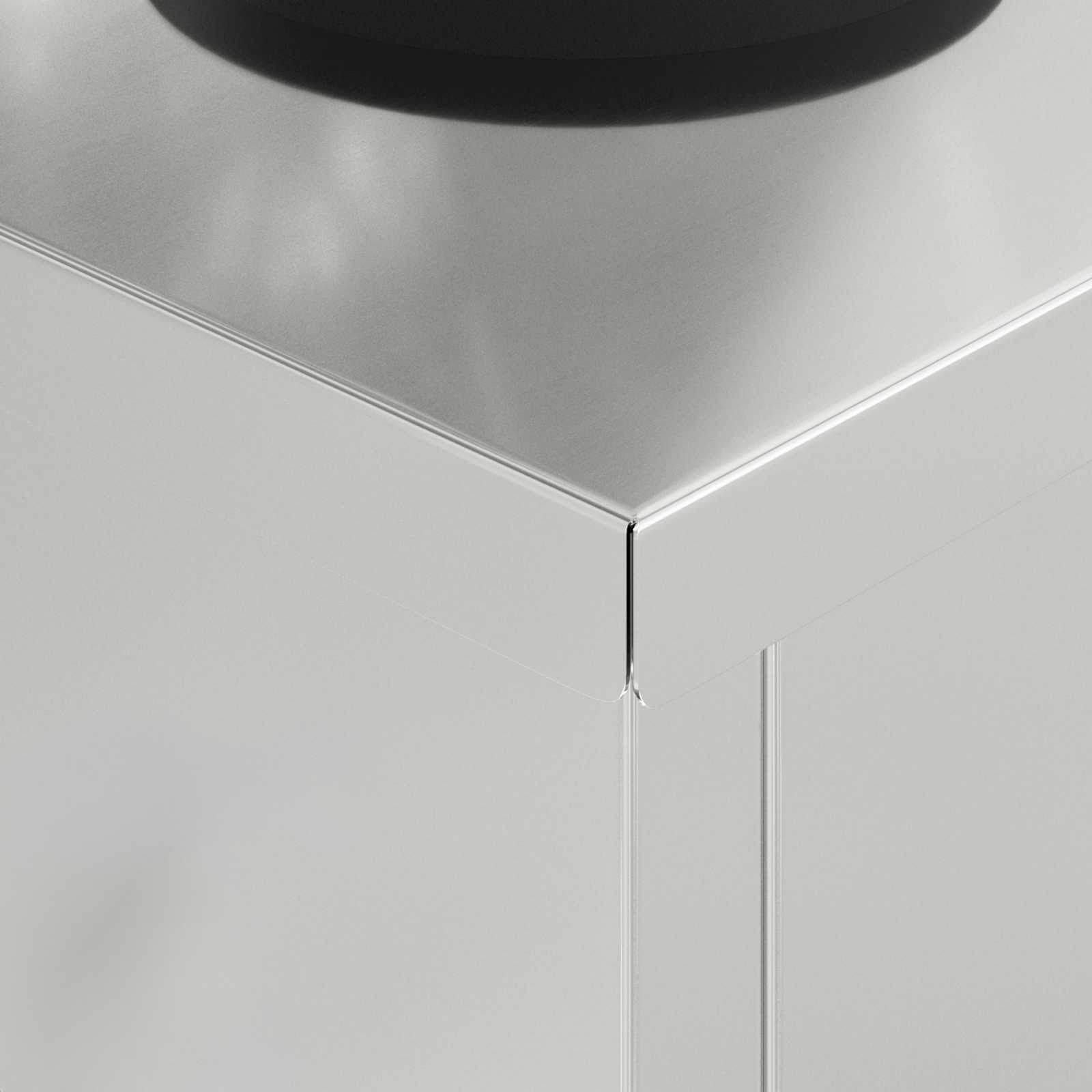 Ηλιακό LED Φως Δρόμου 2 pcs Ασημί Γαλβανισμένο Χάλυβα - Pakobazaar