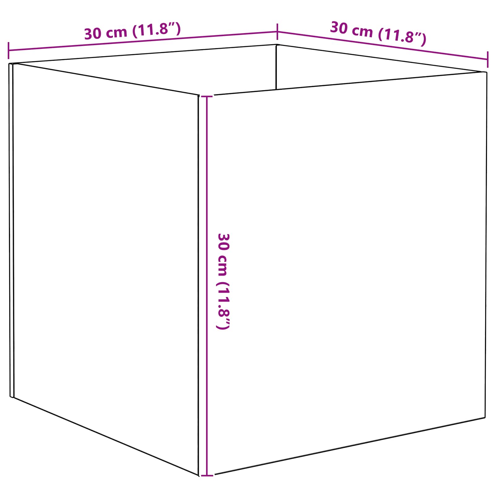 Ενυδρείο με αποθήκευση Διαφανές 30 x 30 x 30 cm Γυαλί - Pakobazaar