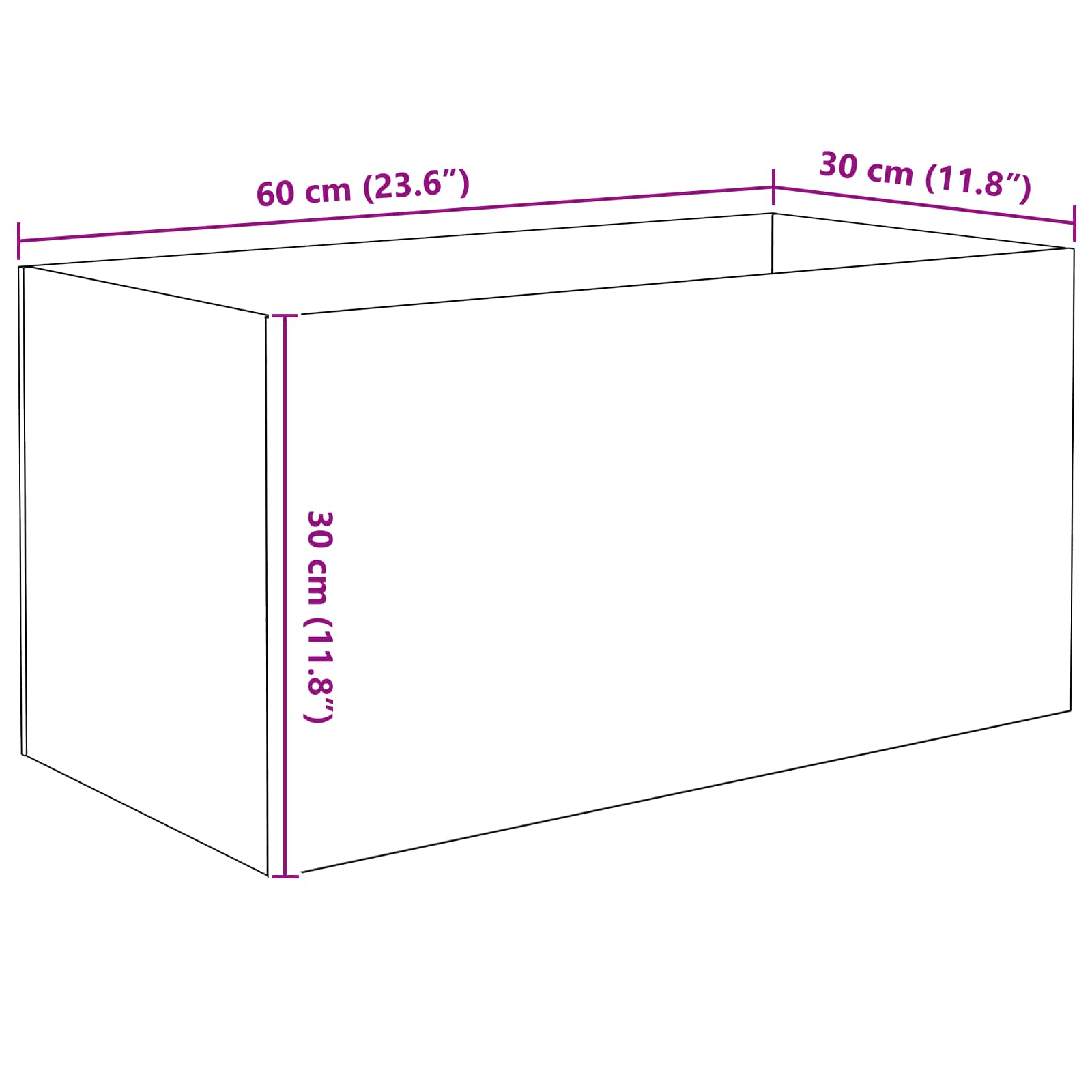 Ενυδρείο με αποθήκευση Διαφανές 60 x 30 x 30 cm Γυαλί - Pakobazaar