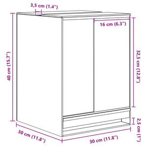 Terrarium με αποθήκευση Διαφανές 30 x 30 x 40 cm Γυαλί - Pakobazaar