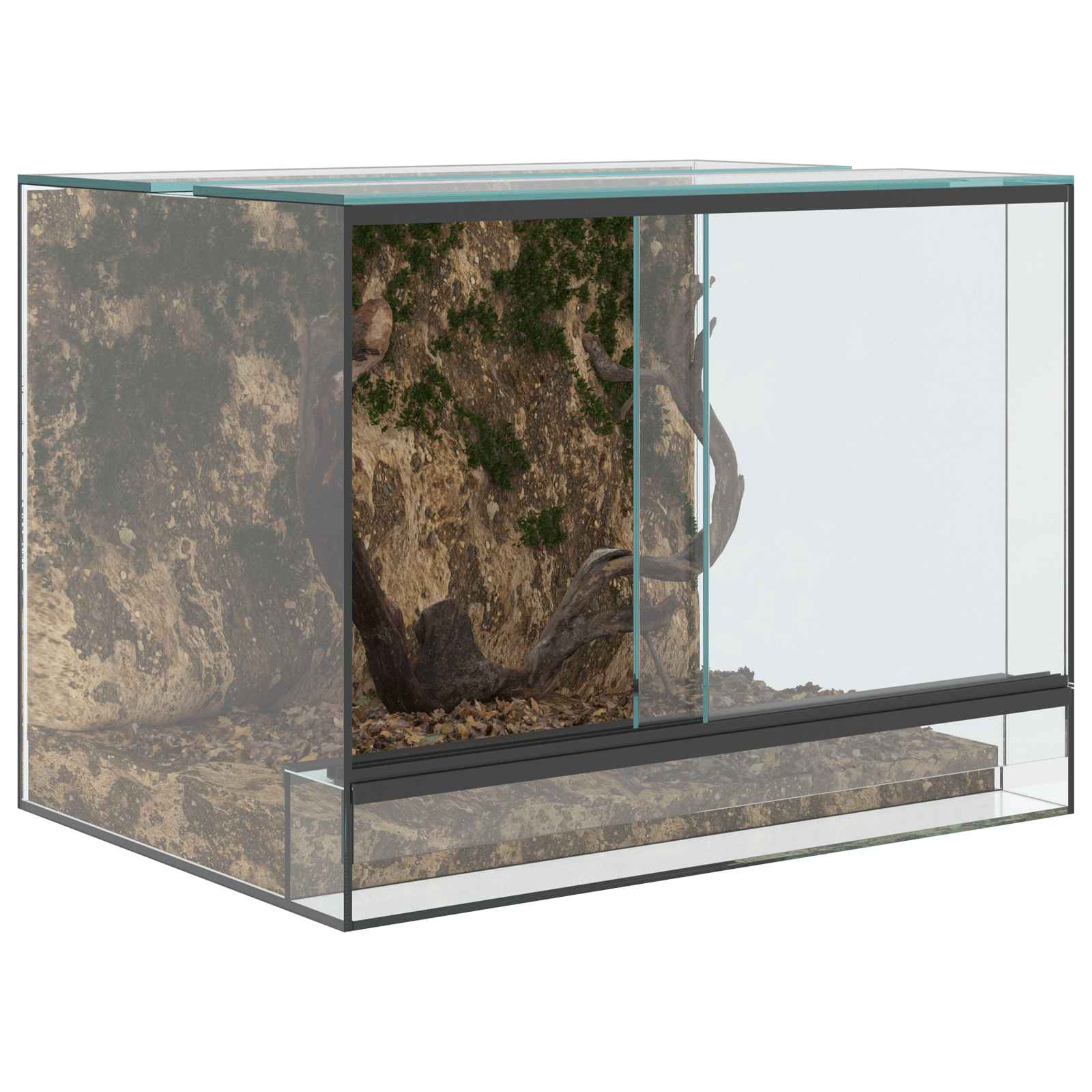 Terrarium με αποθήκευση Διαφανές 40 x 30 x 30 εκ Γυαλί - Pakobazaar