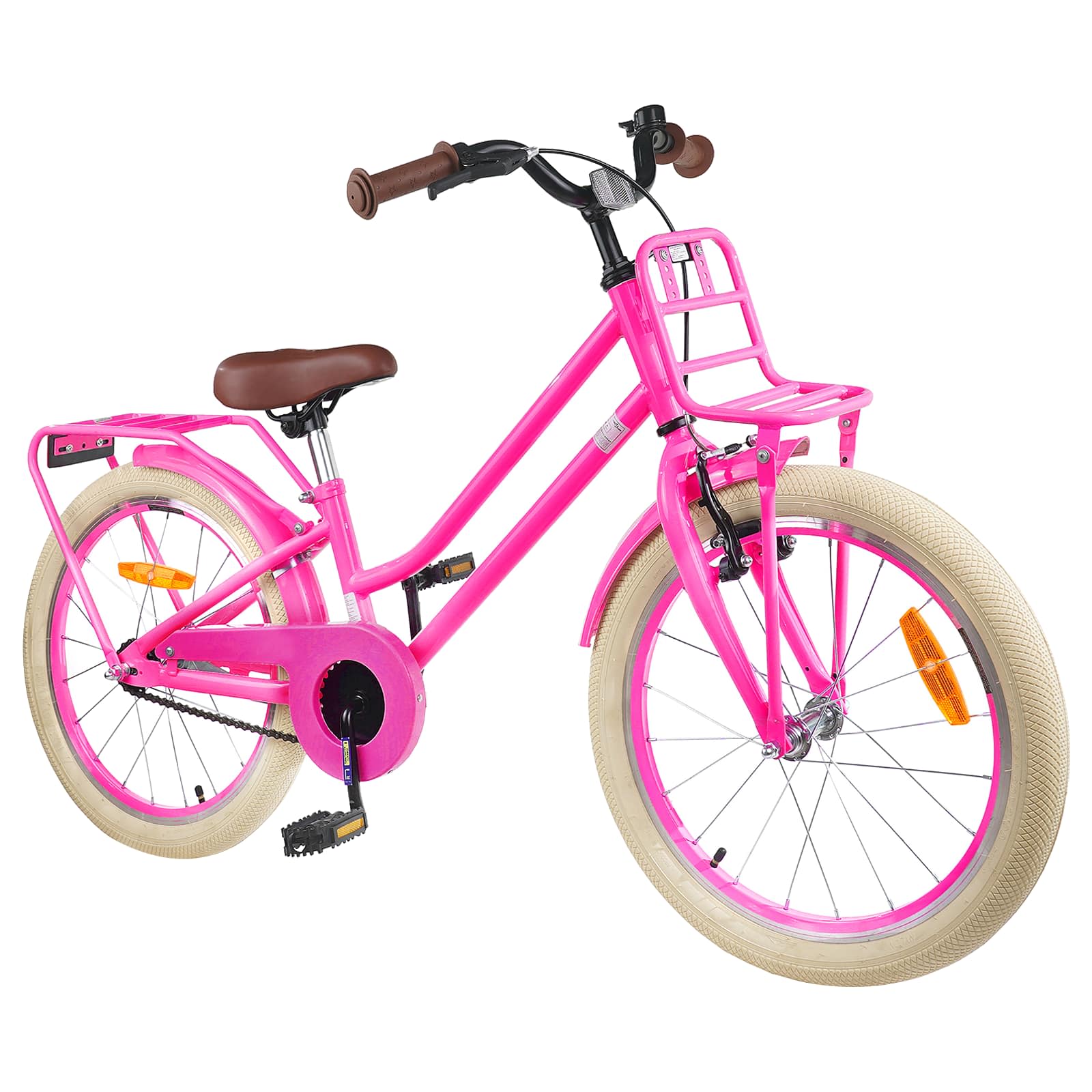 Παιδικό Ποδήλατο 20 ίντσες για παιδιά 6-11 ετών Σκούρο ροζ - Pakobazaar