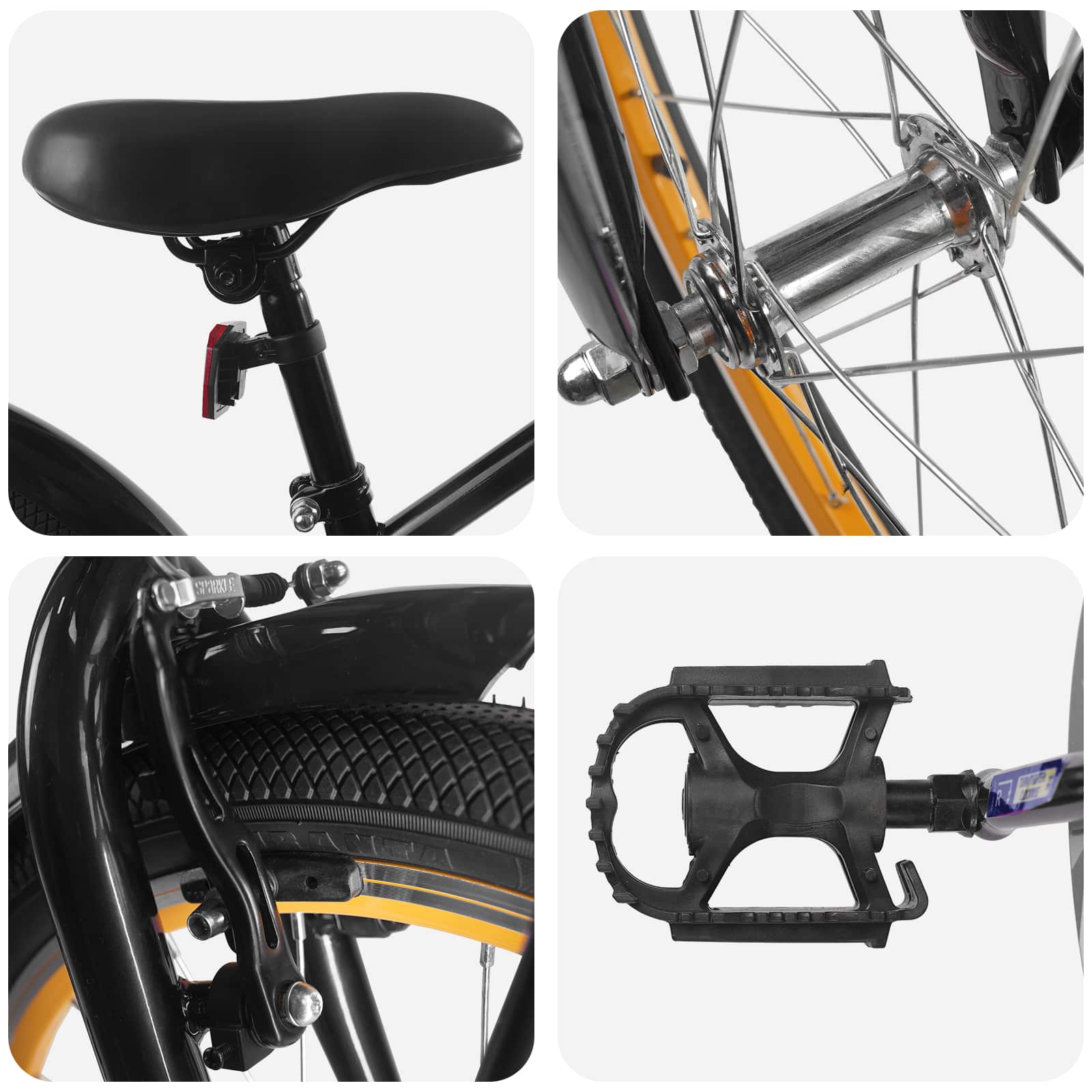 Παιδικό Ποδήλατο 20 ίντσες για παιδιά 6-11 ετών Μαύρο - Pakobazaar