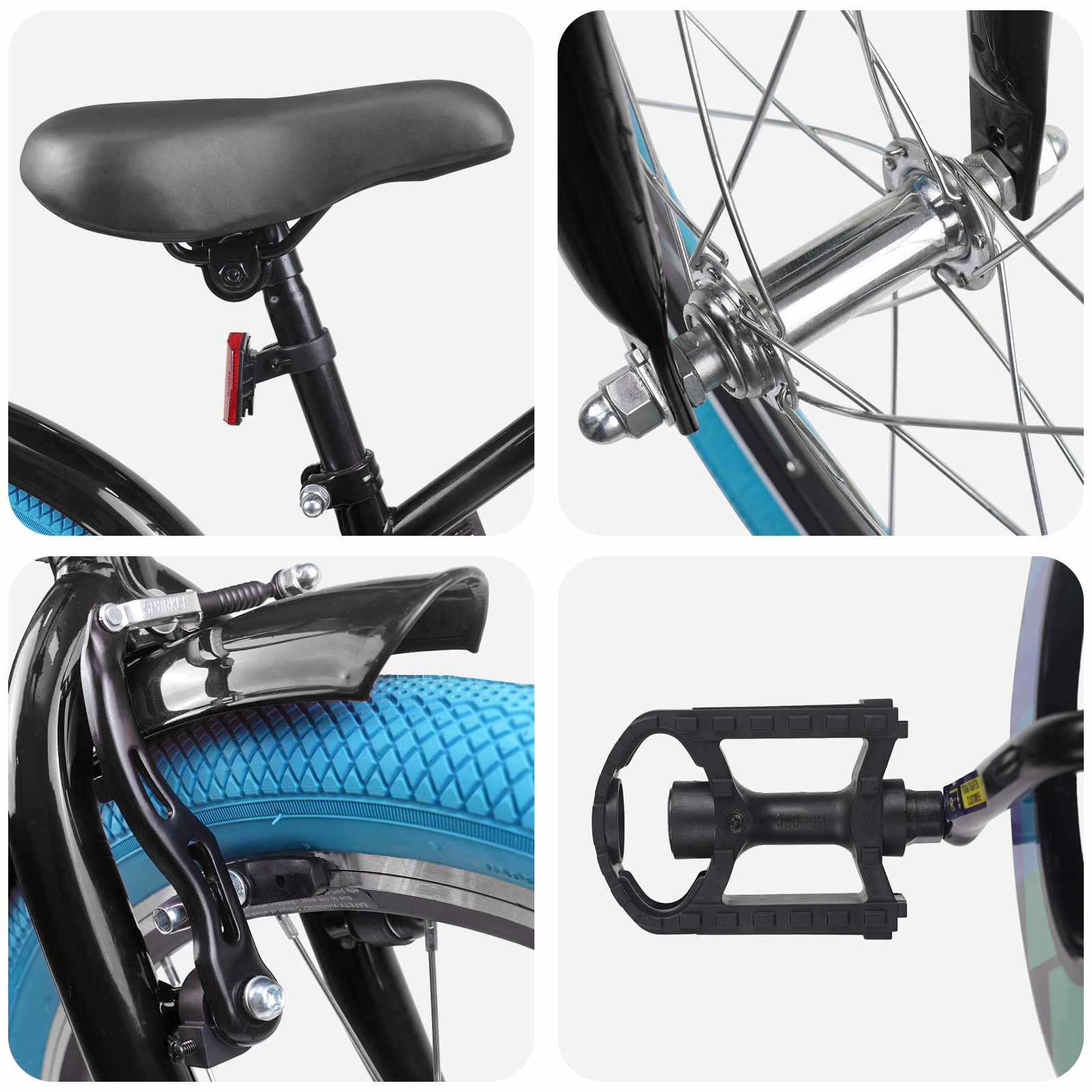 Παιδικό Ποδήλατο 22 ίντσες για 7-12 ετών Μαύρο - Pakobazaar