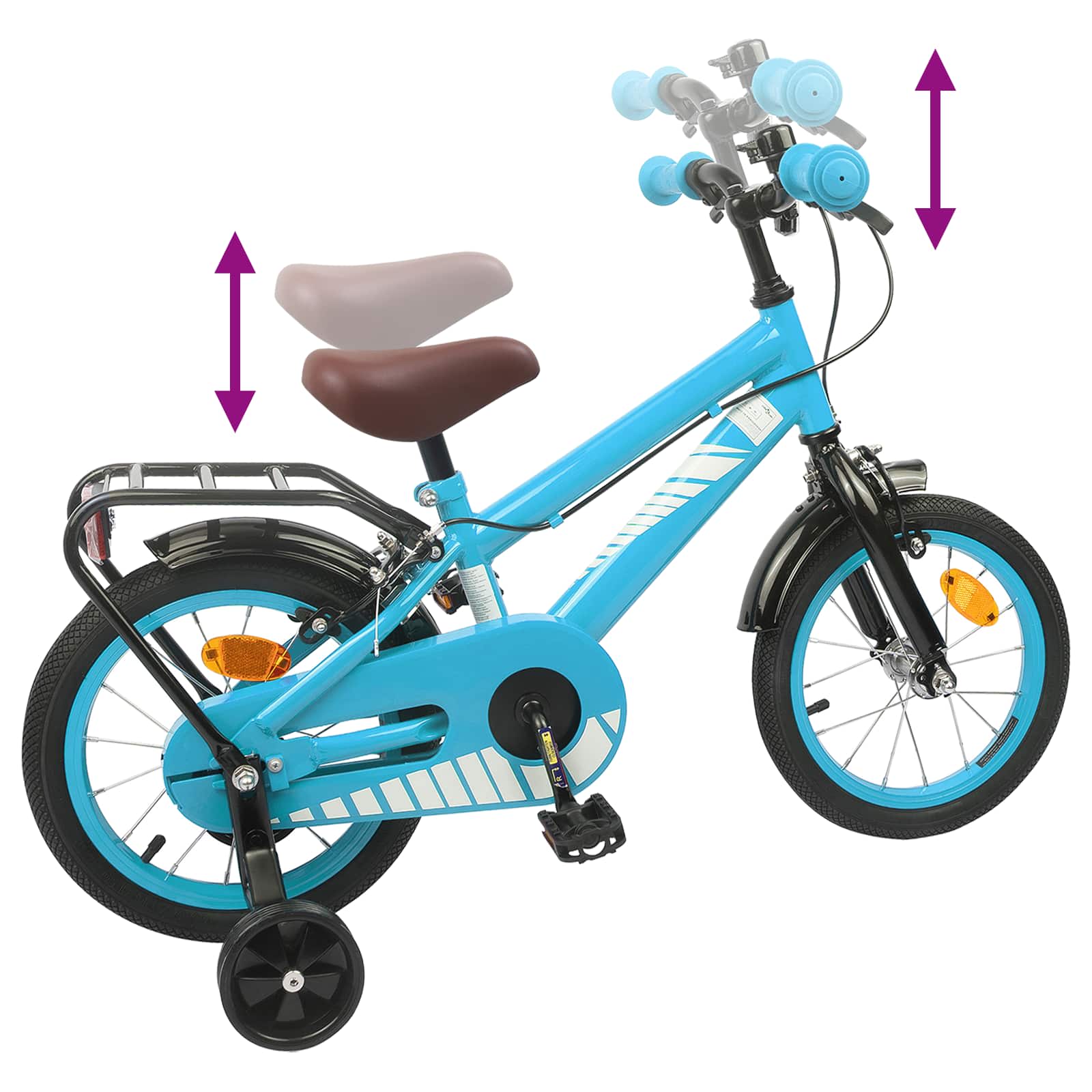 Παιδικό Ποδήλατο 14 ίντσες για 3-5 ετών Γαλάζιο - Pakobazaar