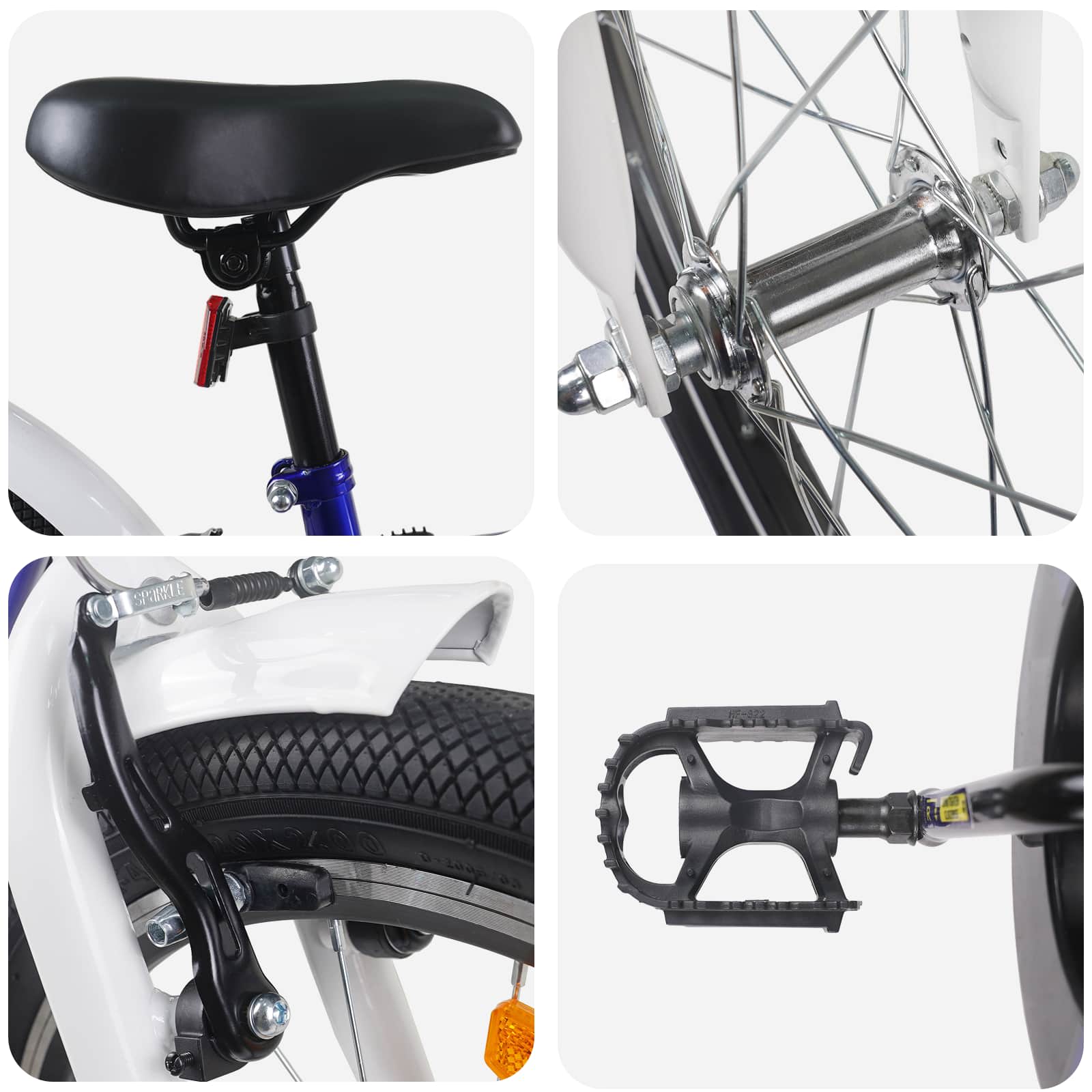 Παιδικό Ποδήλατο 20 ίντσες για παιδιά 6-11 ετών Μπλε Λευκό - Pakobazaar