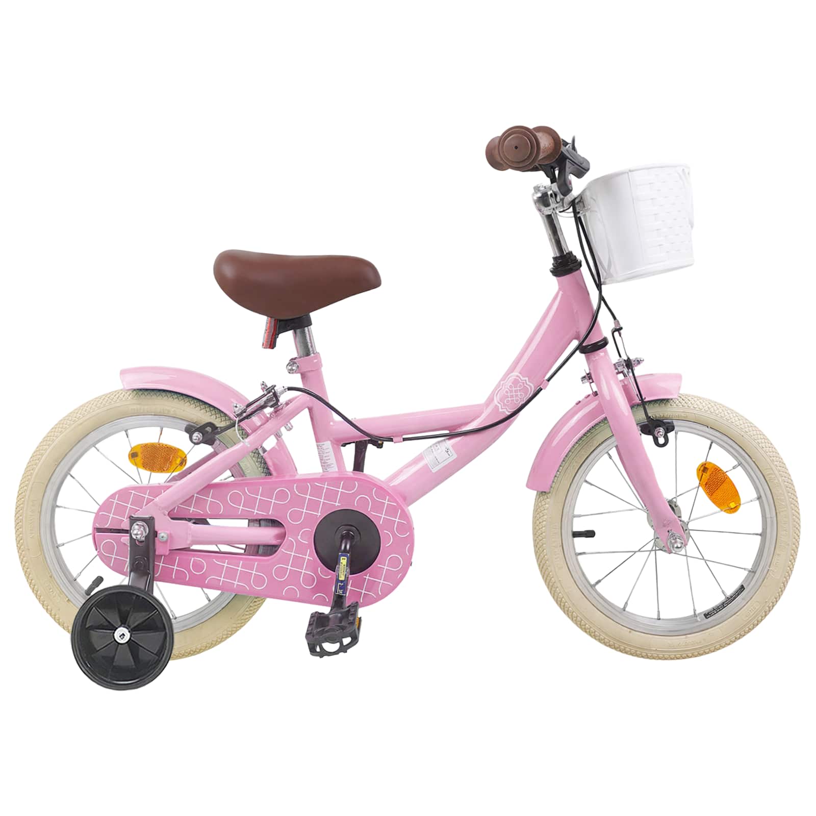 Παιδικό Ποδήλατο 16 ίντσες για 4-6 ετών Απαλό Ροζ - Pakobazaar