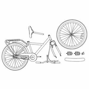 Παιδικό Ποδήλατο 18 ίντσες για 5-7 ετών Ροζ - Pakobazaar