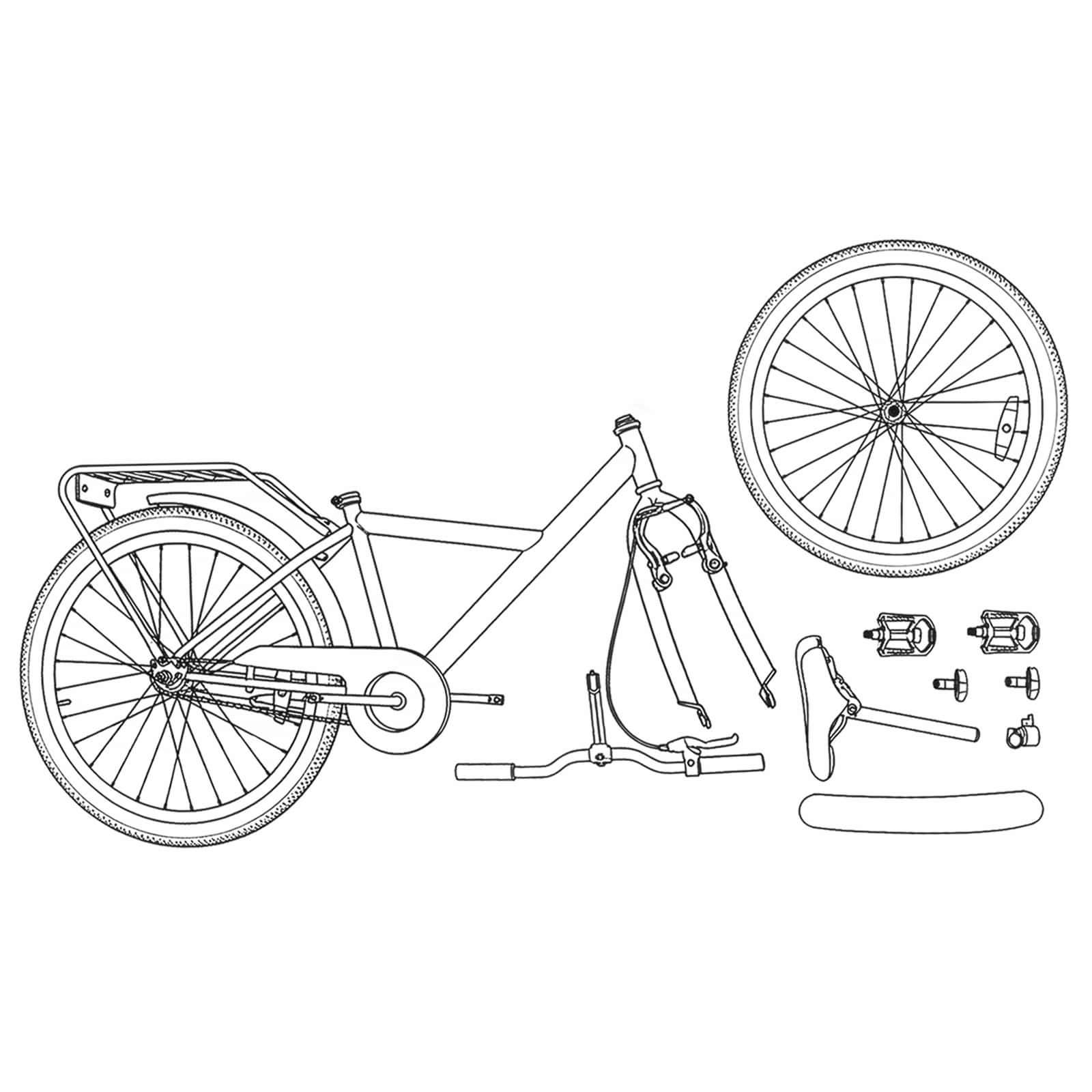 Παιδικό Ποδήλατο 20 ίντσες για παιδιά 6-11 ετών Πράσινο - Pakobazaar