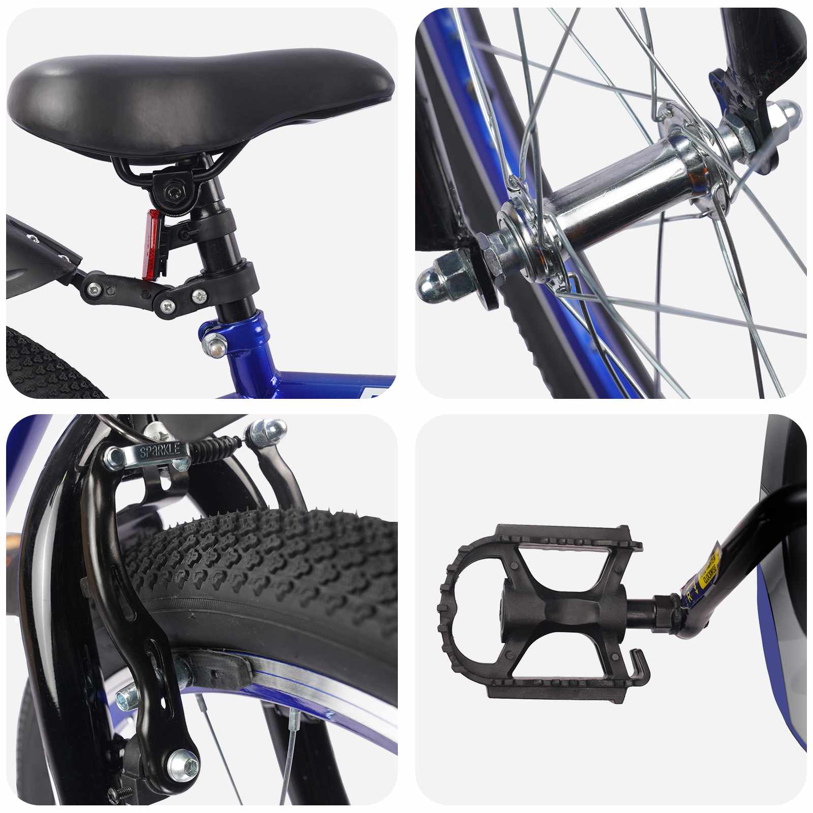 Παιδικό Ποδήλατο 20 ίντσες για παιδιά 6-11 ετών Σκούρο Μπλε - Pakobazaar