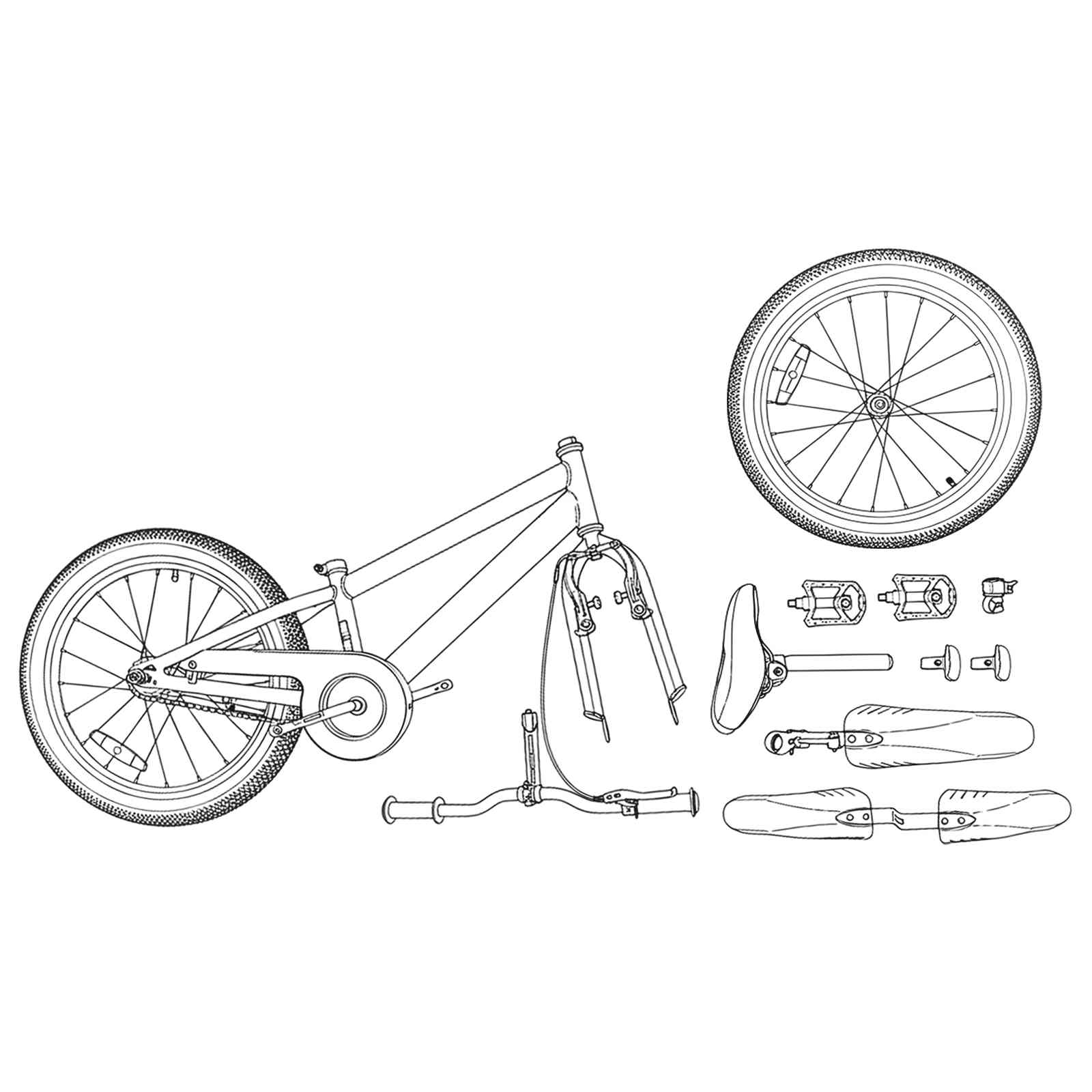 Παιδικό Ποδήλατο 20 ίντσες για παιδιά 6-11 ετών Σκούρο Μπλε - Pakobazaar