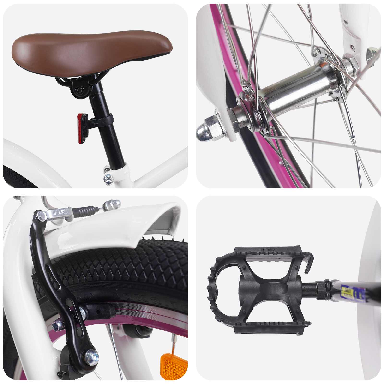 Παιδικό Ποδήλατο 22 ίντσες για 7-12 ετών Λευκό - Pakobazaar