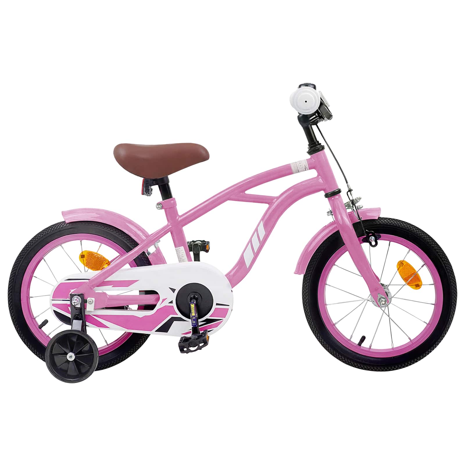 Παιδικό Ποδήλατο 16 ίντσες για 4-6 ετών Απαλό Ροζ - Pakobazaar