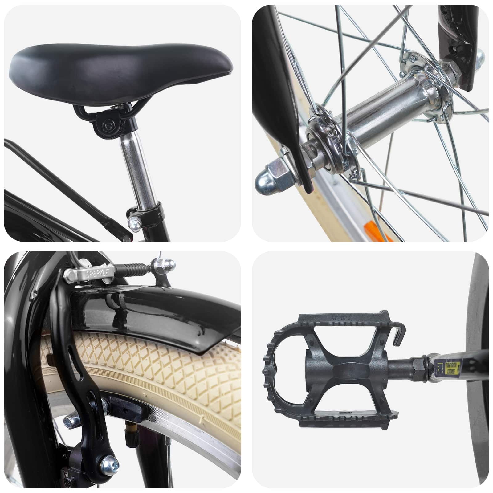 Παιδικό Ποδήλατο 24 ίντσες για 8-12 ετών Μαύρο - Pakobazaar