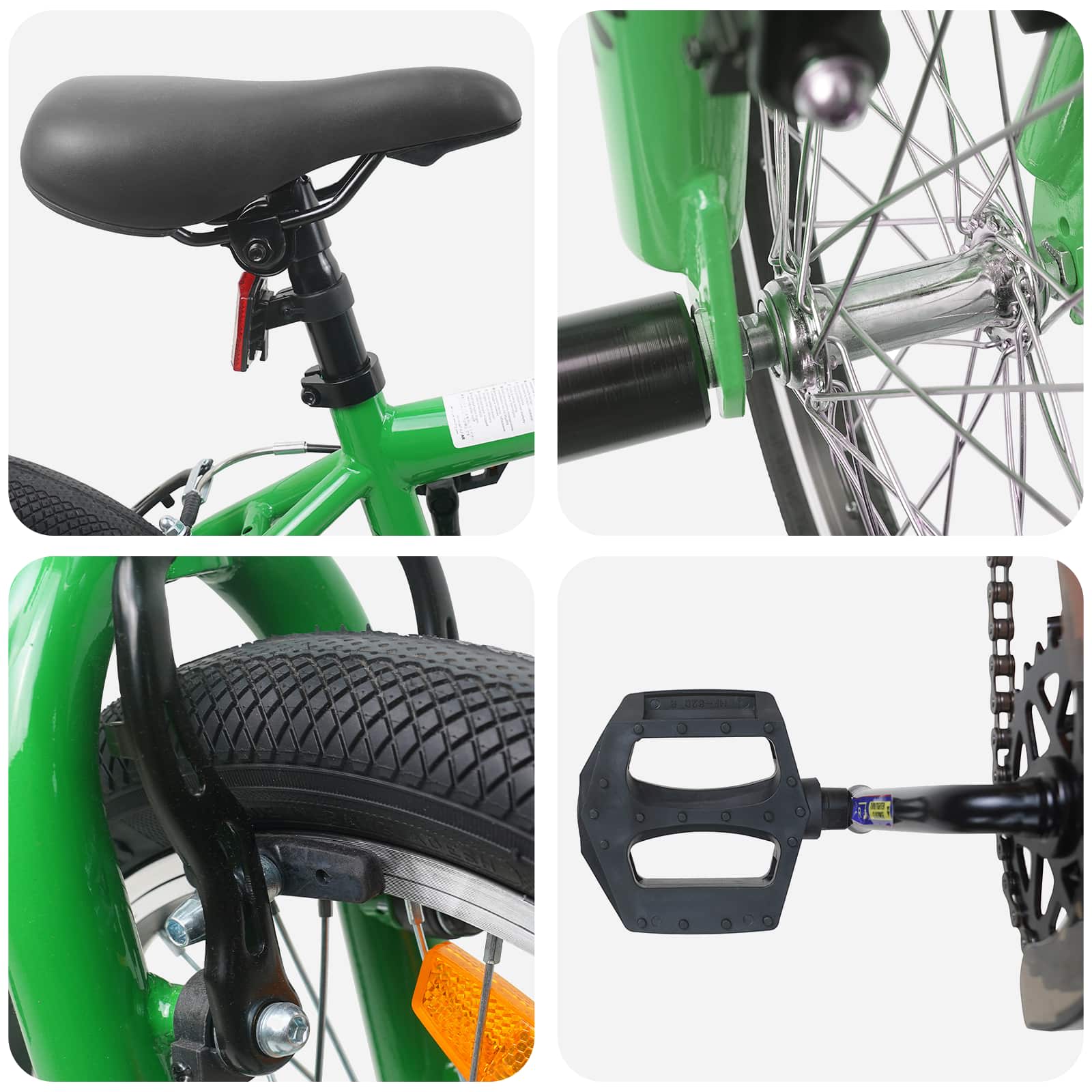 BMX Ποδήλατο 20 ίντσες για πάνω από 9 ετών Πράσινο - Pakobazaar