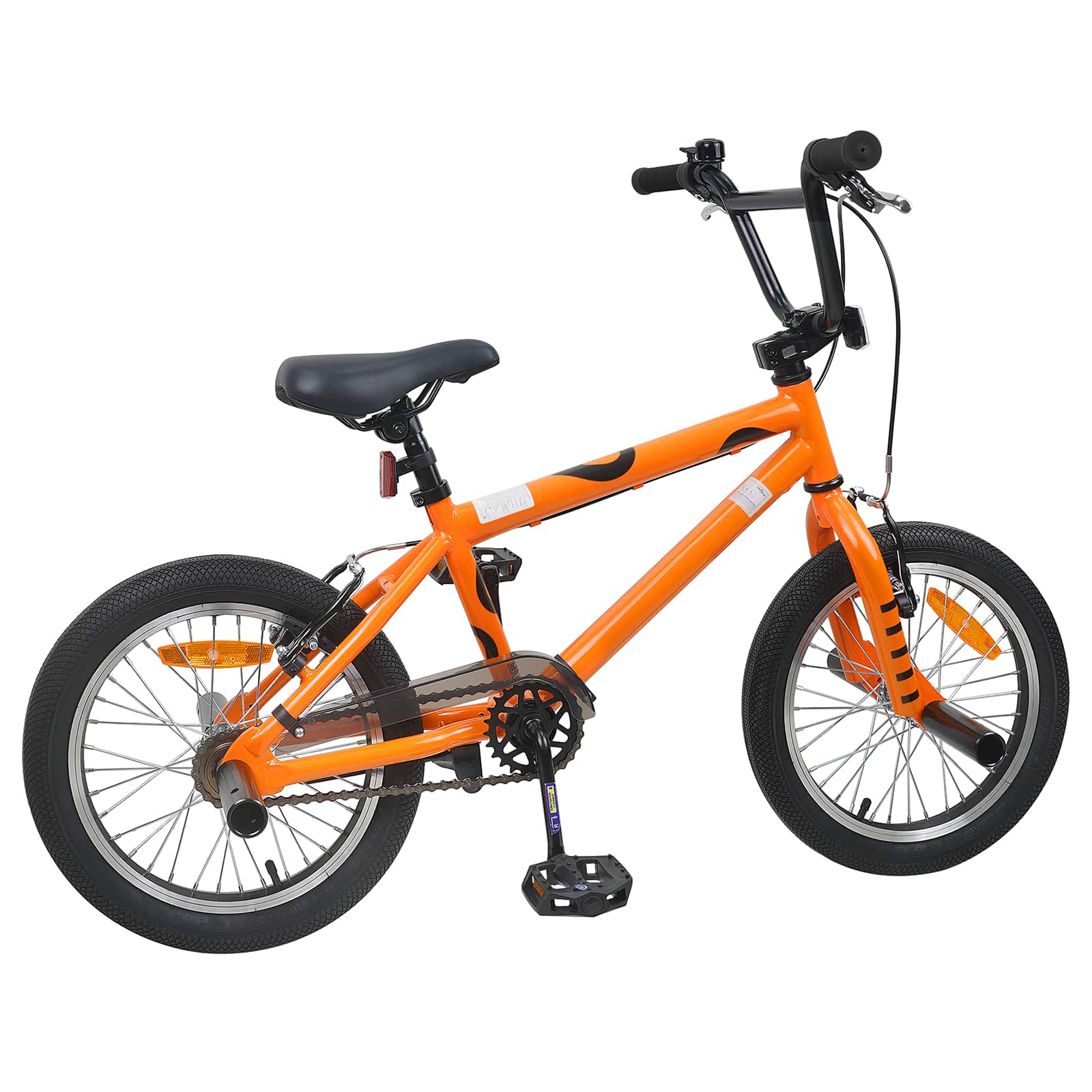 BMX Ποδήλατο 16 ίντσες για παιδιά 5-8 ετών Πορτοκαλί - Pakobazaar
