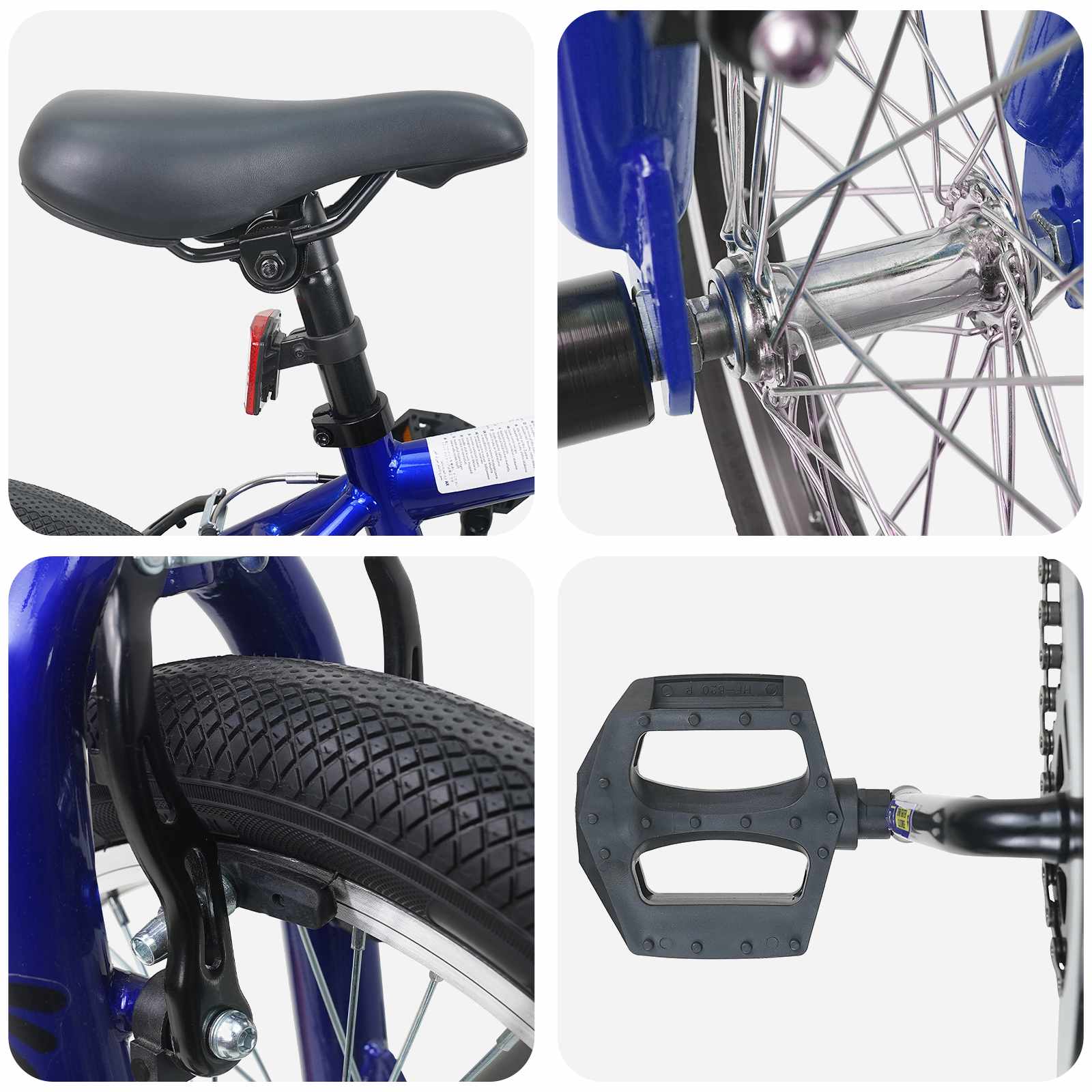 BMX Ποδήλατο 18 ίντσες για 7-10 ετών Σκούρο Μπλε - Pakobazaar