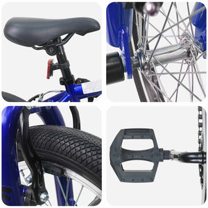 BMX Ποδήλατο 18 ίντσες για 7-10 ετών Σκούρο Μπλε - Pakobazaar