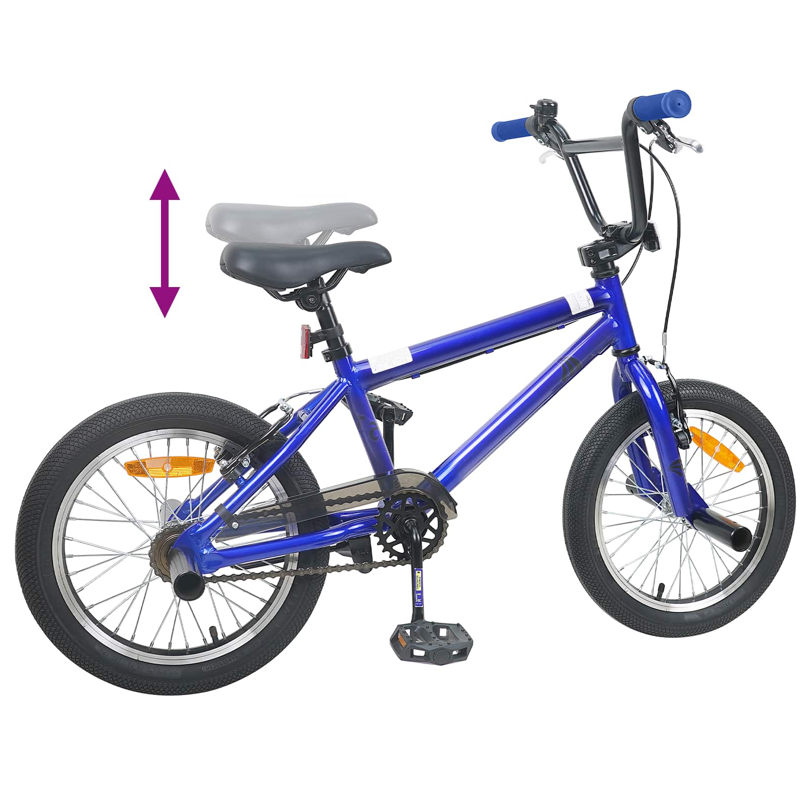 BMX Ποδήλατο 20 ίντσες για πάνω από 9 ετών Σκούρο Μπλε - Pakobazaar