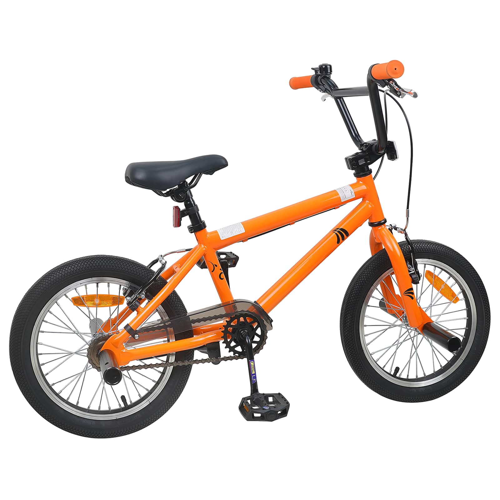 BMX Ποδήλατο 16 ίντσες για παιδιά 5-8 ετών Πορτοκαλί - Pakobazaar