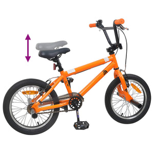 BMX Ποδήλατο 16 ίντσες για παιδιά 5-8 ετών Πορτοκαλί - Pakobazaar
