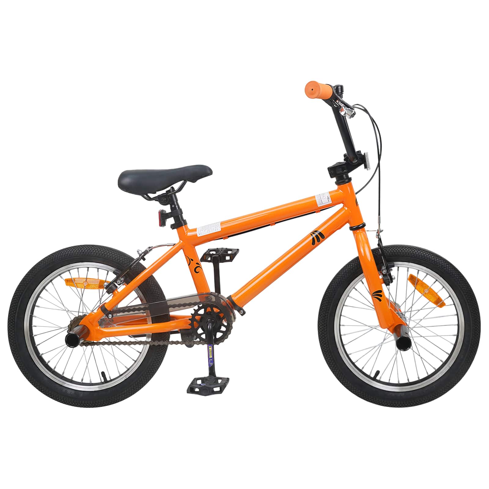 BMX Ποδήλατο 16 ίντσες για παιδιά 5-8 ετών Πορτοκαλί - Pakobazaar
