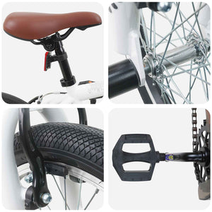 BMX Ποδήλατο 20 ίντσες για πάνω από 9 ετών Λευκό - Pakobazaar