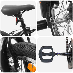BMX Ποδήλατο 18 ίντσες για 7-10 ετών Μαύρο