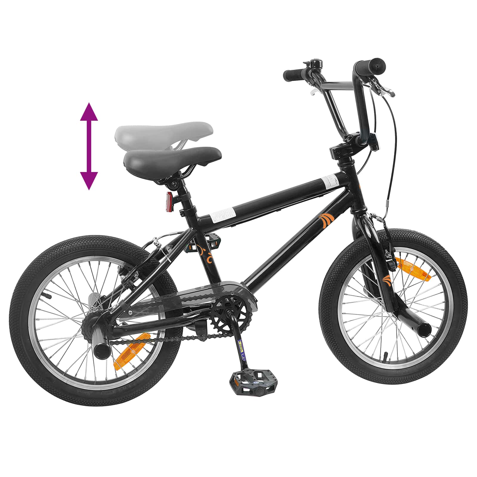 BMX Ποδήλατο 20 ίντσες για 9 ετών Μαύρο - Pakobazaar