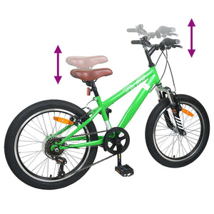Kids Mountain Bike 24 ίντσες 6-Speed για 8-12 ετών Πράσινο - Pakobazaar