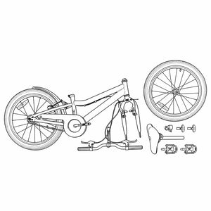 Kids Mountain Bike 20 ίντσες 6-Speed για παιδιά 5-8 ετών Μαύρο - Pakobazaar