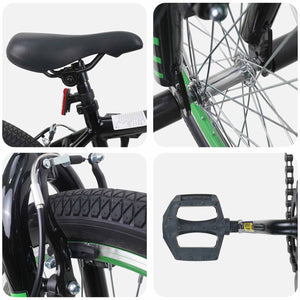 BMX Ποδήλατο 20 ίντσες για πάνω από 9 ετών Μαύρο - Pakobazaar