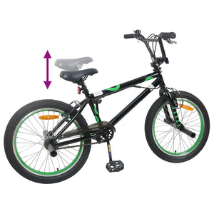 BMX Ποδήλατο 20 ίντσες για πάνω από 9 ετών Μαύρο - Pakobazaar
