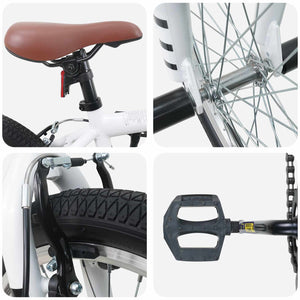 BMX Ποδήλατο 20 ίντσες για πάνω από 9 ετών Λευκό - Pakobazaar