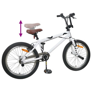 BMX Ποδήλατο 20 ίντσες για πάνω από 9 ετών Λευκό - Pakobazaar