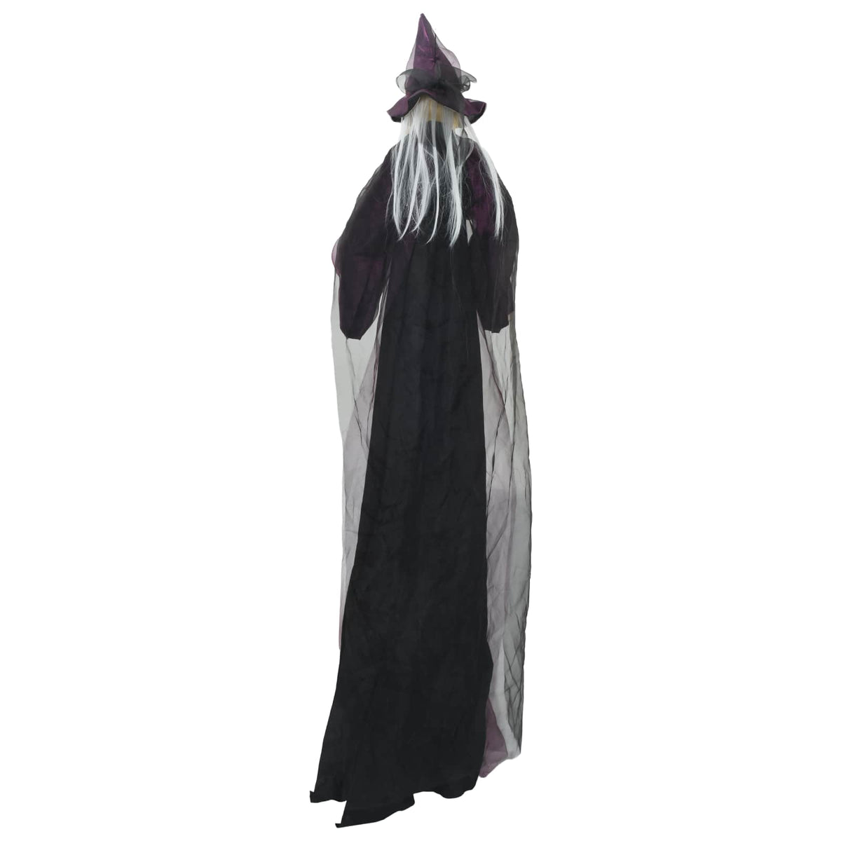 Κρεμαστή μάγισσα Halloween που μιλάει Μοβ 216 x 125 εκ - Pakobazaar