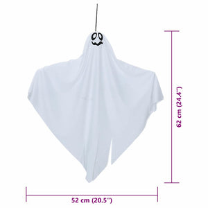 Κρεμαστό Φάντασμα Χαλοουίν 3 pcs Λευκό 52 x 62 εκ. Πολυεστέρας - Pakobazaar