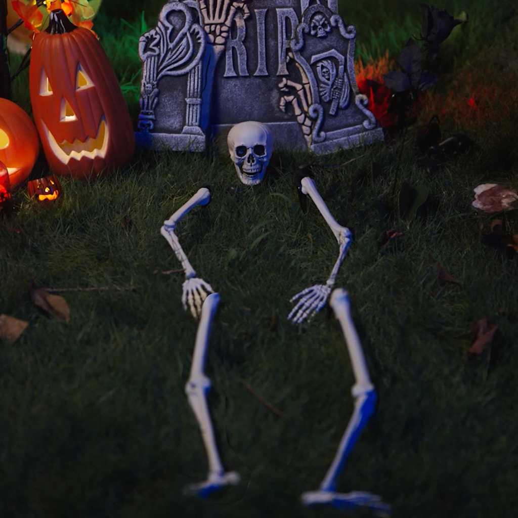 Σκελετός Halloween Λευκό 45,5 x 13 εκ Πλαστικό