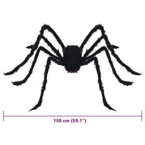 Διακόσμηση Halloween Αράχνη 3 pcs Μαύρο 150 cm - Pakobazaar