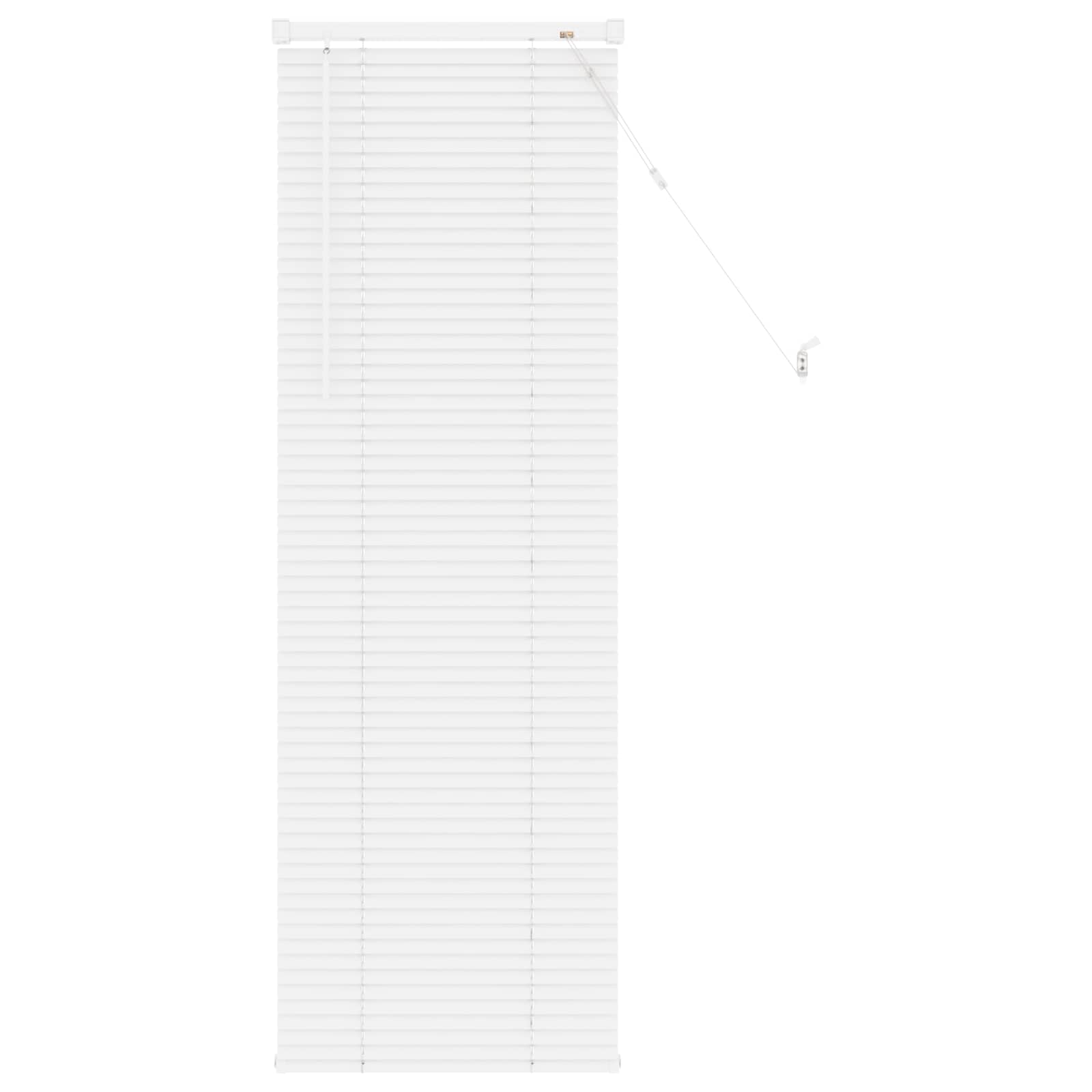 Βενετσιάνικη Σκίαση Ρυθμιζόμενος Λευκός 150 x 50 cm PVC - Pakobazaar