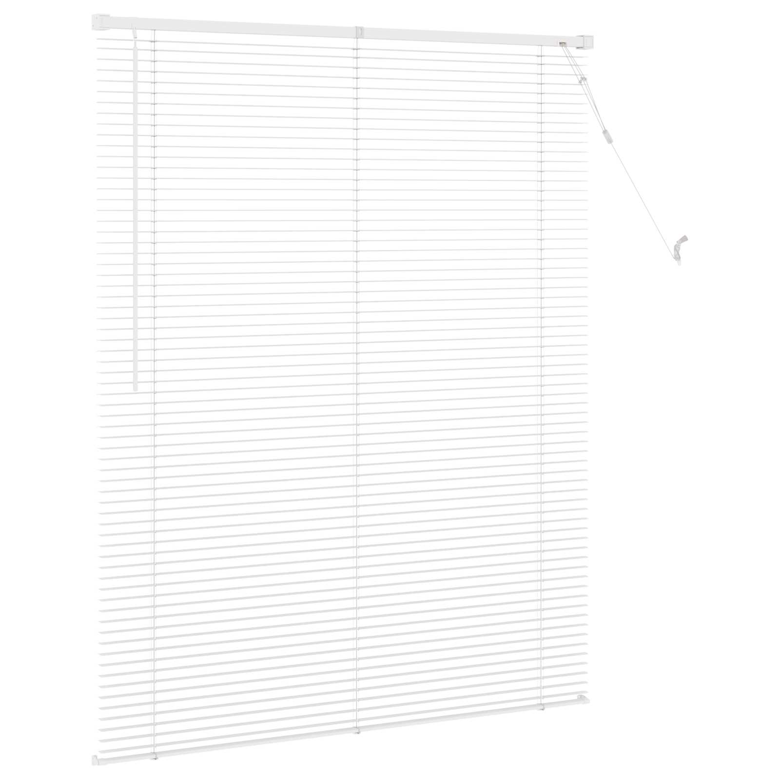 Βενετσιάνικη Σκίαση Ρυθμιζόμενος Λευκός 150 x 120 cm PVC - Pakobazaar