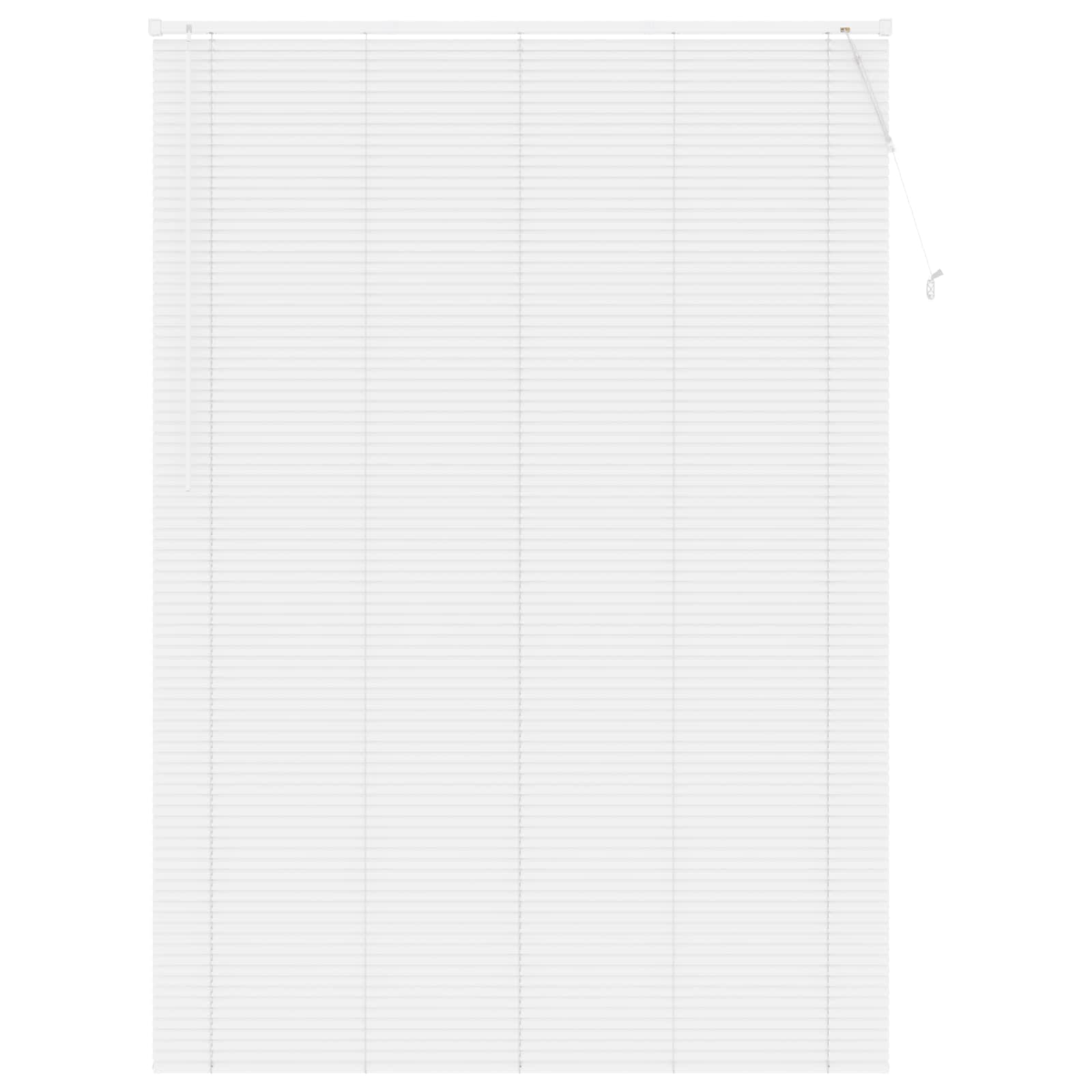 Βενετσιάνικη Σκίαση Ρυθμιζόμενος Λευκός 213 x 130 εκ PVC - Pakobazaar