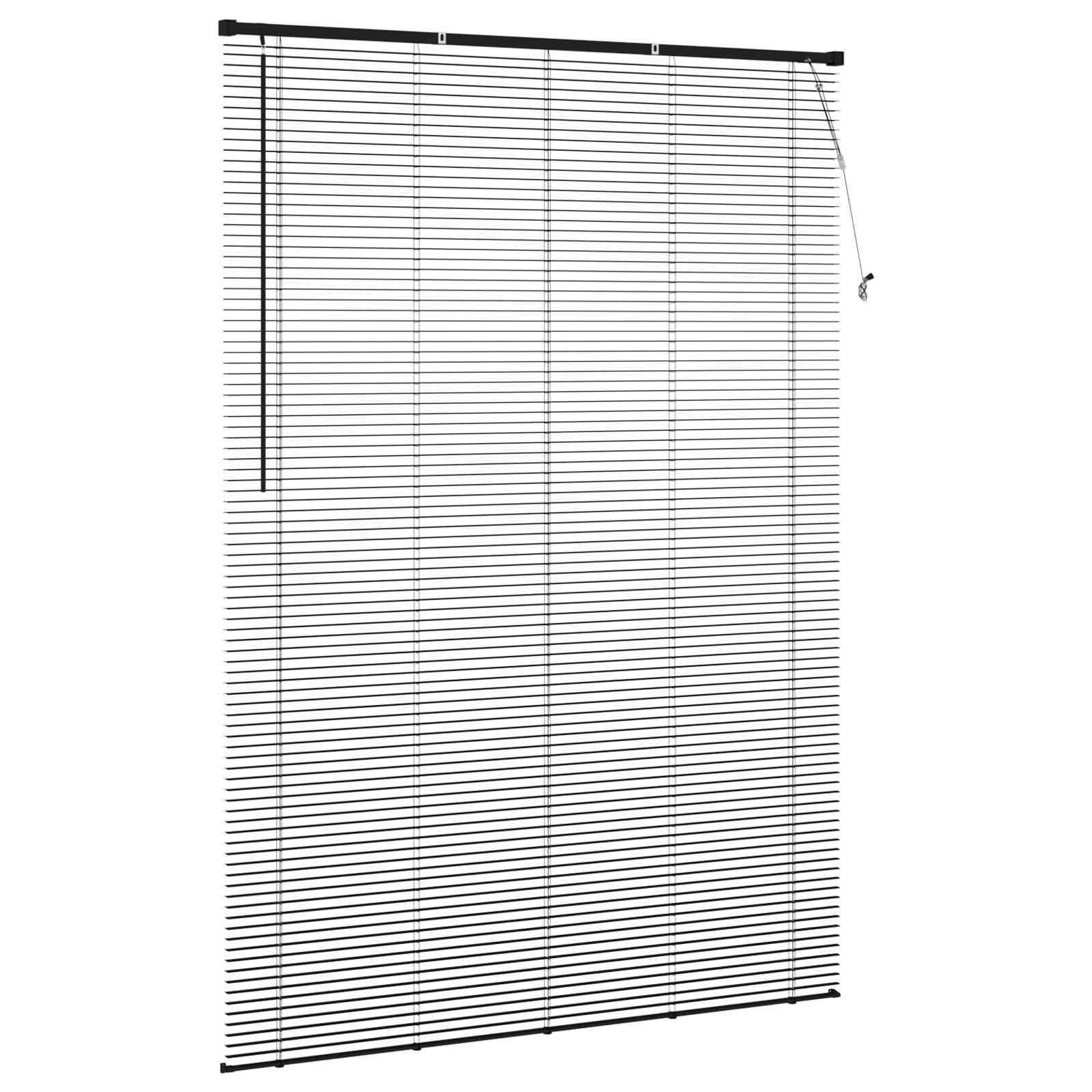 Βενετσιάνικη Σκίαση Ρυθμιζόμενος Μαύρο 213 x 160 εκ PVC - Pakobazaar
