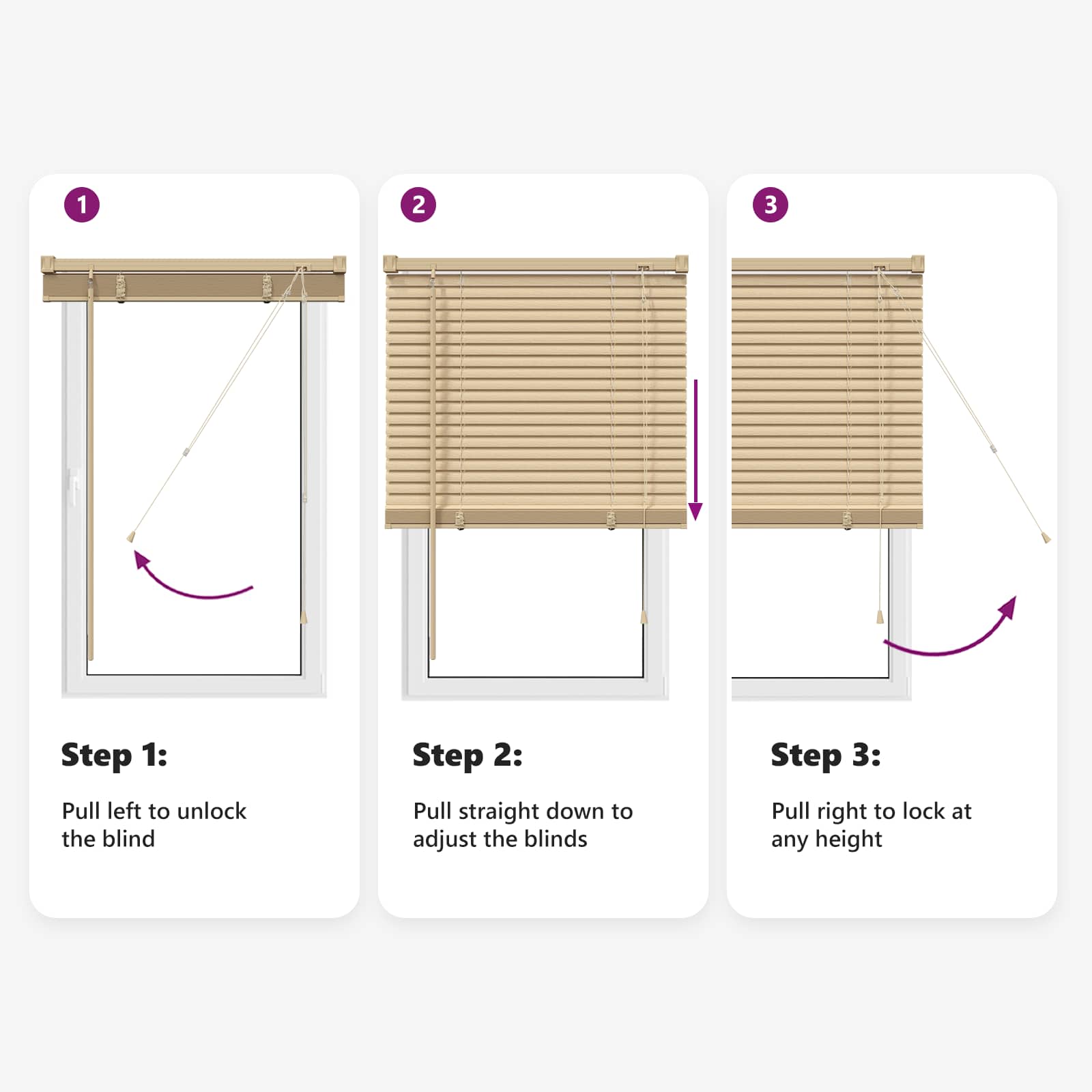 Βενετσιάνικη Σκίαση Ανοιχτό Καφέ με Σχέδιο 150 x 120 cm PVC - Pakobazaar