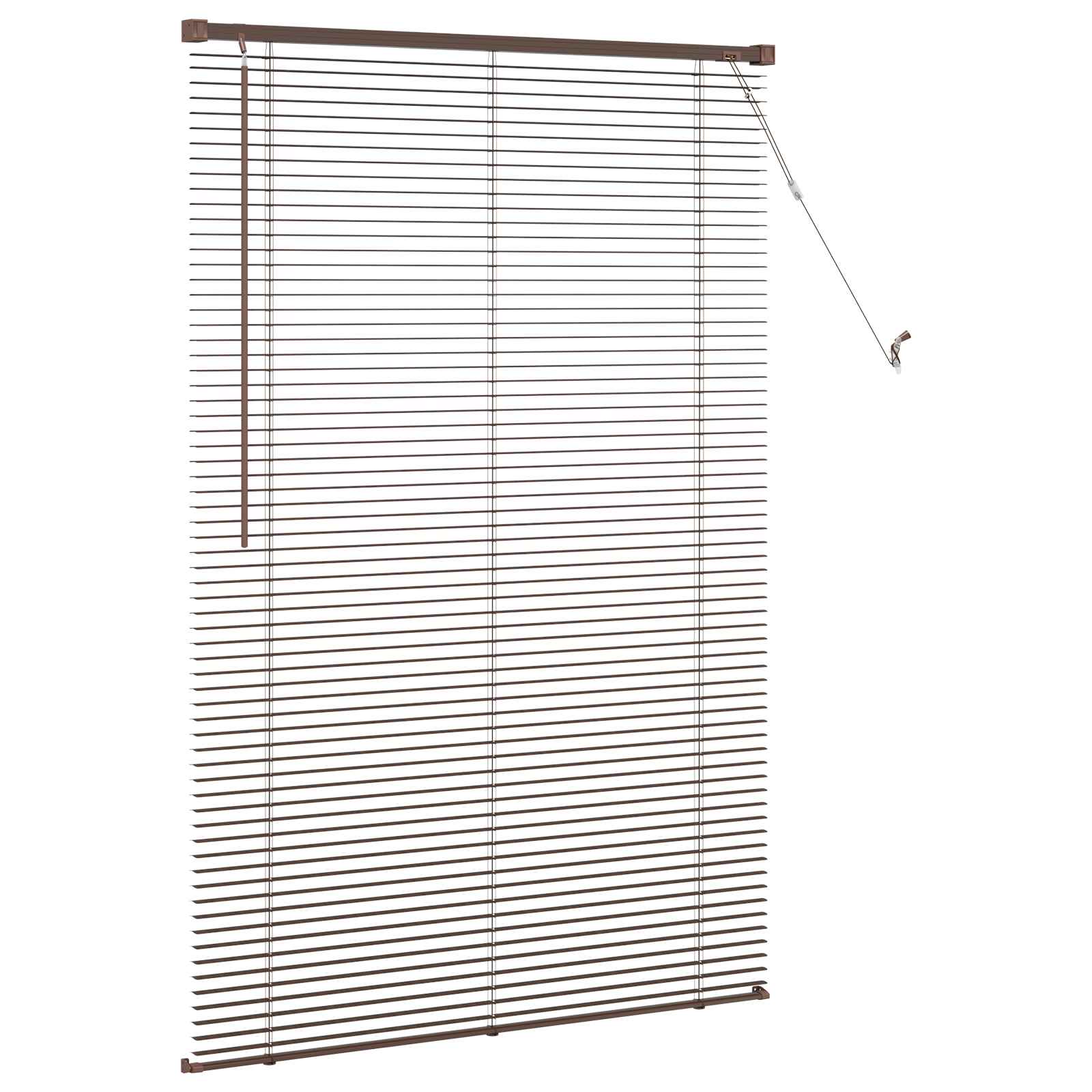 Βενετσιάνικη Σκίαση Σκούρο Καφέ με Σχέδιο 150 x 80 cm PVC - Pakobazaar